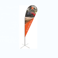 custom desig logo 15ft teardrop flying banner flying outdoor flags beach flag pole